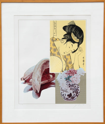 Utamaro and Banana Lithograph | Josef Levi,{{product.type}}