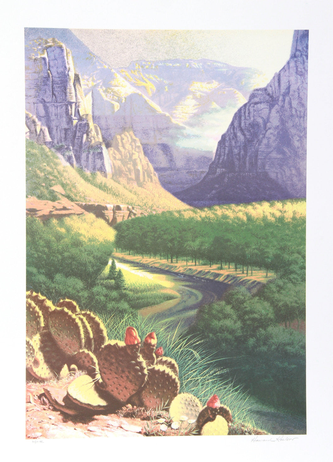 Valley of the Virgin Run Lithograph | Howard Koslow,{{product.type}}