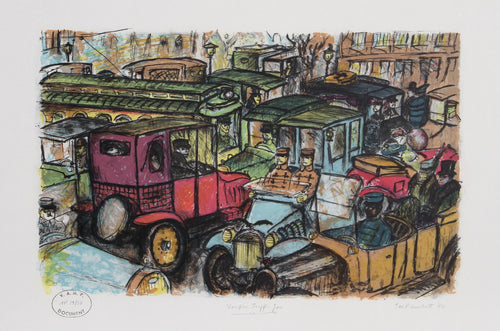 Vampire Traffic Jam Lithograph | Edward M. Plunkett,{{product.type}}