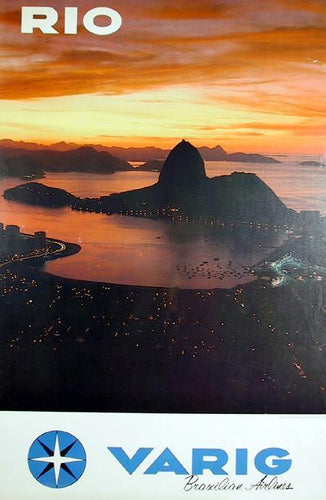 Varig - Brazilian Airlines Poster | Travel Poster,{{product.type}}