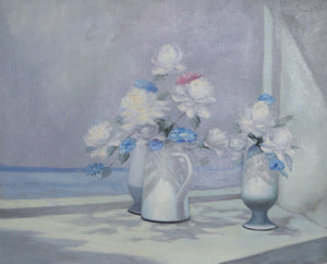 Vase of Flowers 13 Oil | Les Bullene,{{product.type}}