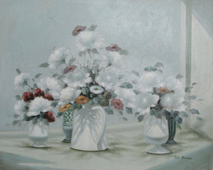 Vase of Flowers 14 Oil | Les Bullene,{{product.type}}