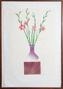 Vase of Flowers Woodcut | Ed Baynard,{{product.type}}