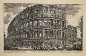 Veduta dell' Anfiteatro Flavio, detto il Coloseo from Vedute di Roma Etching | Giovanni Battista Piranesi,{{product.type}}