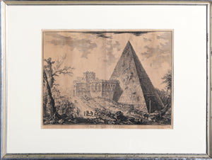 Veduto del Sepolero di Cajo Cestio Etching | Giovanni Battista Piranesi,{{product.type}}