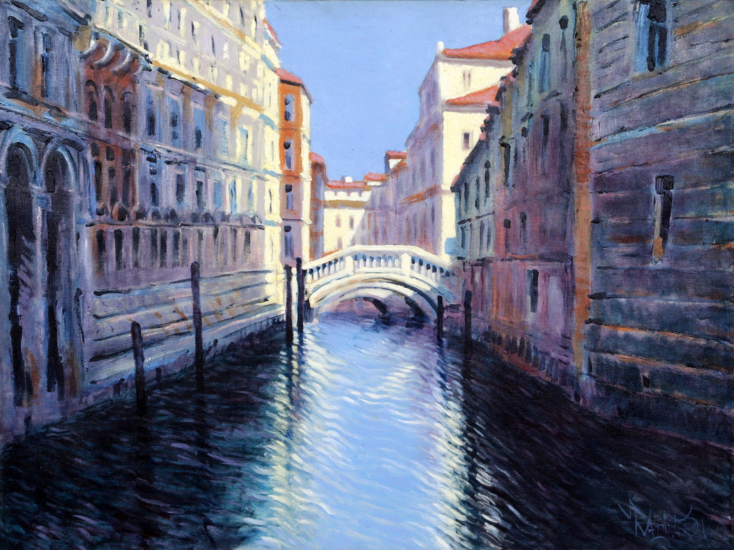 Venice Bridge Oil | Rugero Valdini,{{product.type}}