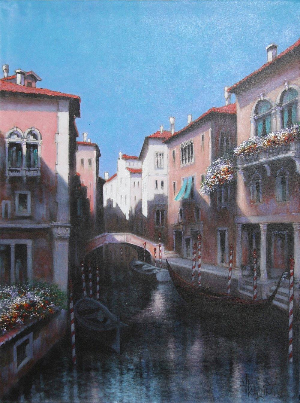Venice Canal II Oil | Rugero Valdini,{{product.type}}