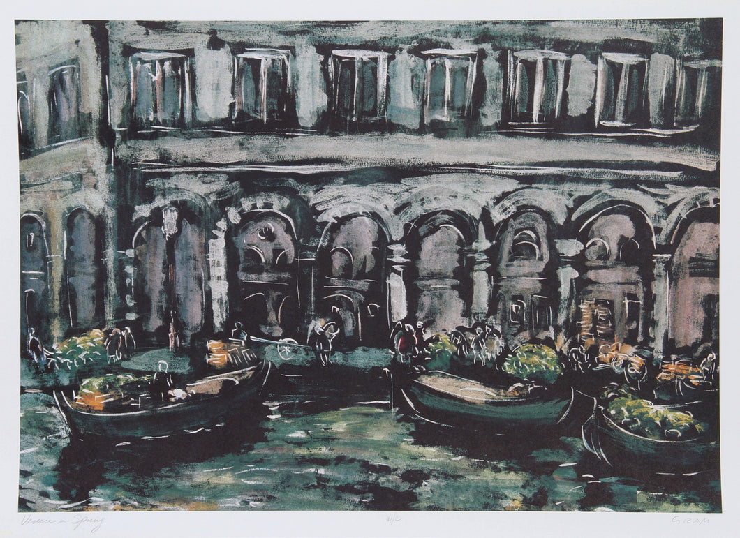 Venice in Spring Lithograph | Bogdan Grom,{{product.type}}