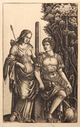 Venus apparaissant a Enee Etching | Marcantonio Raimondi,{{product.type}}