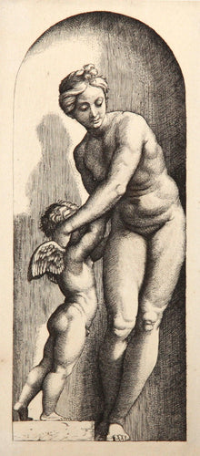 Venus et l'Amour II Etching | Marcantonio Raimondi,{{product.type}}