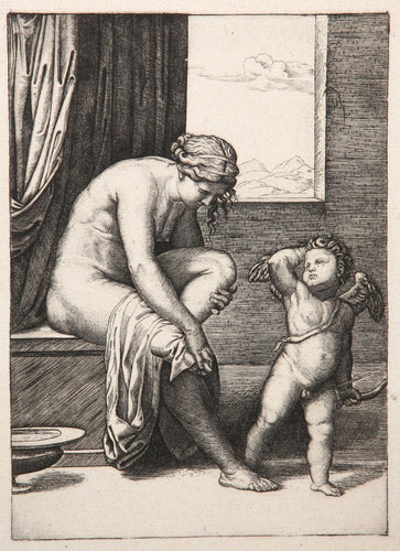 Venus sortie du Bain Etching | Marcantonio Raimondi,{{product.type}}