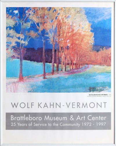 Vermont Country Road Lined with Maples Poster | Wolf Kahn,{{product.type}}