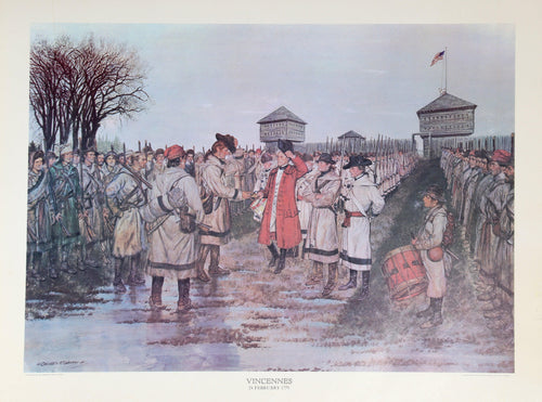 Vicennes - Revolutionary War Battle Poster | H. Charles McBarron, Jr.,{{product.type}}