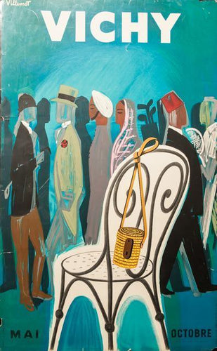 Vichy Poster | Bernard Villemot,{{product.type}}