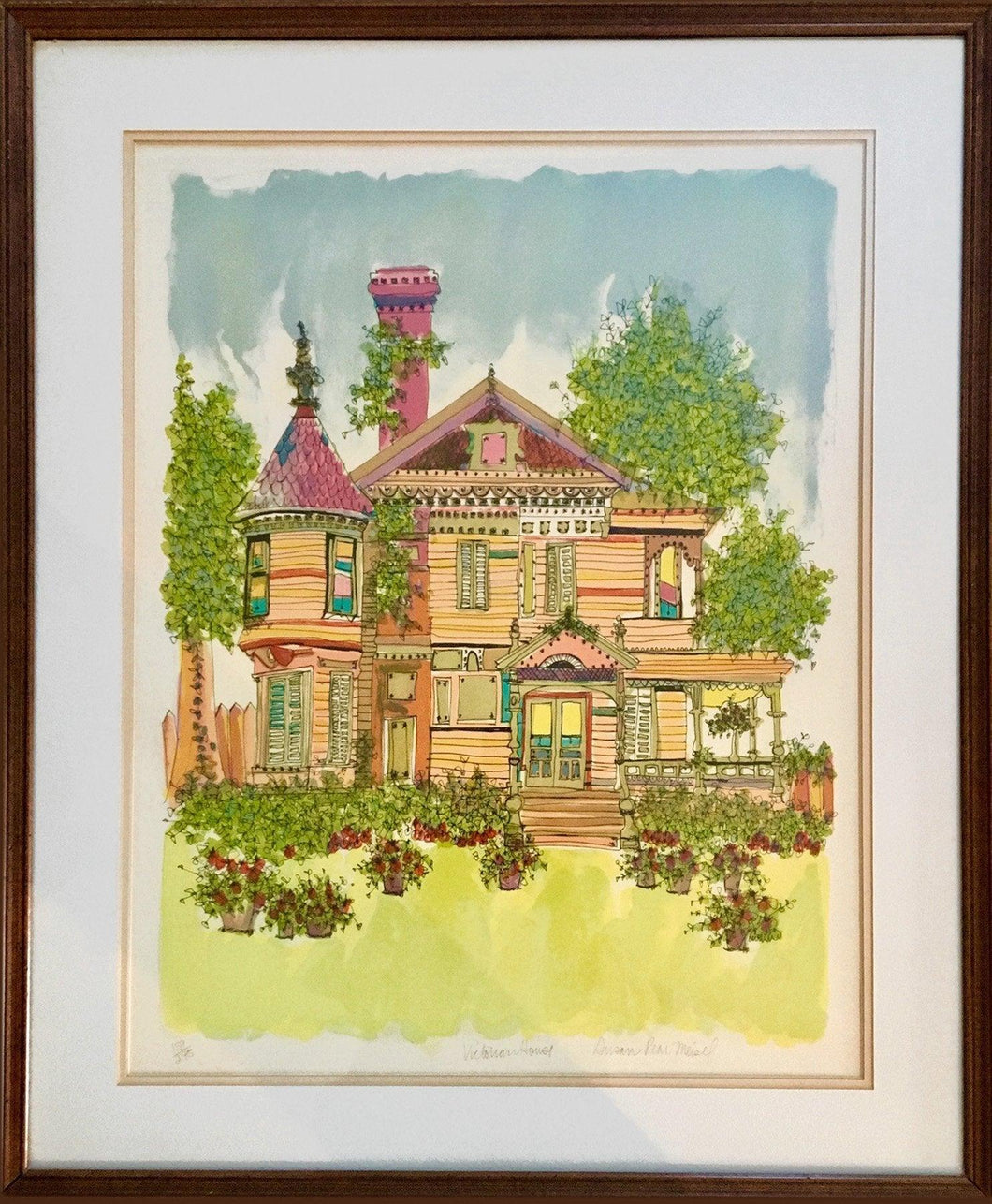 Victorian House Lithograph | Susan Pear Meisel,{{product.type}}