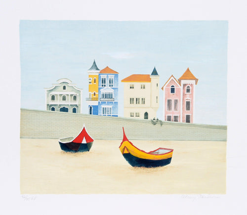 Victorian Houses Lithograph | Mary Faulconer,{{product.type}}