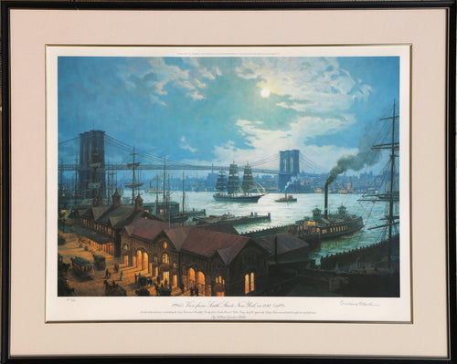 View from South Street, New York 1892 Lithograph | William Gordon Muller,{{product.type}}