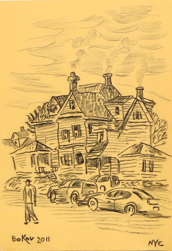 View from the Street (Selling to Museums) Pencil | Konstantin Bokov,{{product.type}}