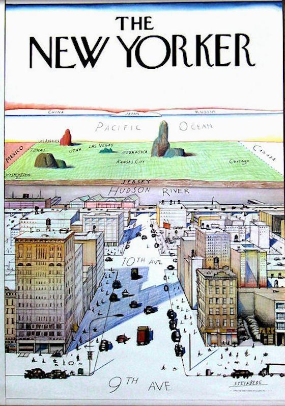 View from the World from 9th Ave., The New Yorker Poster | Saul Steinberg,{{product.type}}