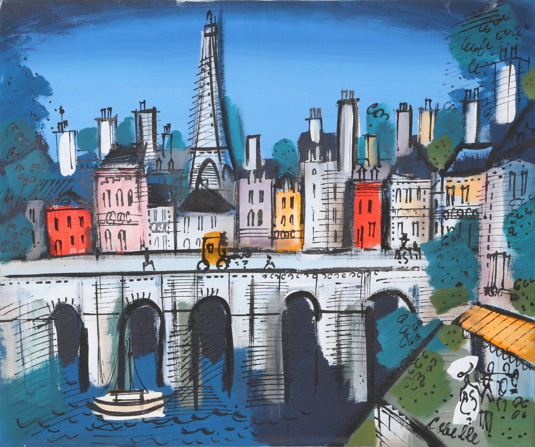 View of Eiffel Tower and Bridge 1 Acrylic | Charles Cobelle,{{product.type}}