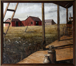 View of Field from Porch Oil | Thomas Kerry,{{product.type}}