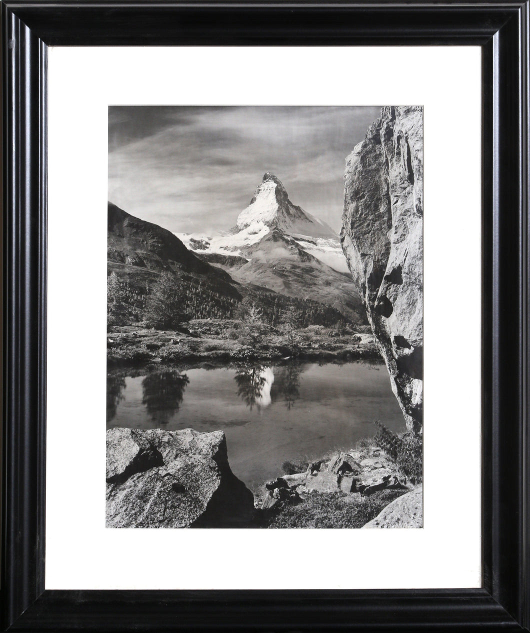 View of Matterhorn Black and White | Unknown Artist,{{product.type}}