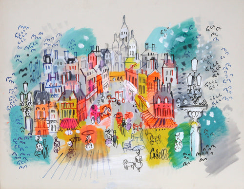 View of Montmartre Acrylic | Charles Cobelle,{{product.type}}