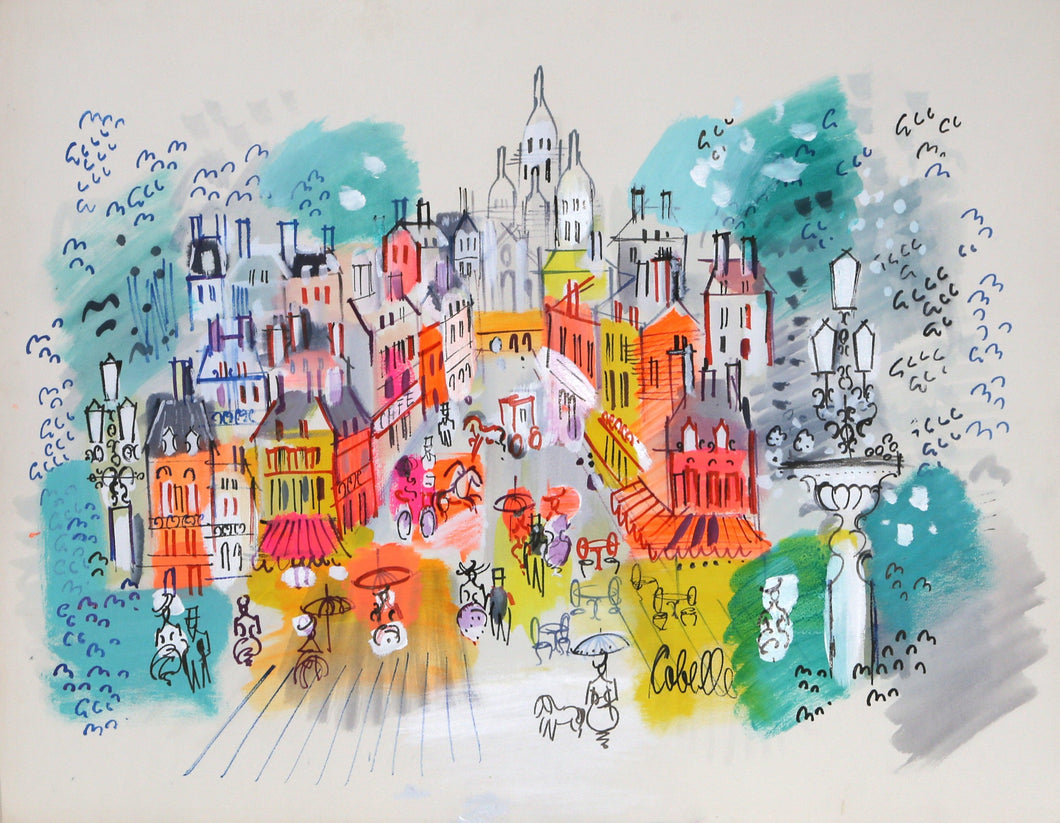 View of Montmartre Acrylic | Charles Cobelle,{{product.type}}