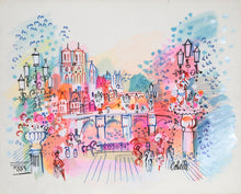 View of Notre Dame and Bridge 2 Acrylic | Charles Cobelle,{{product.type}}