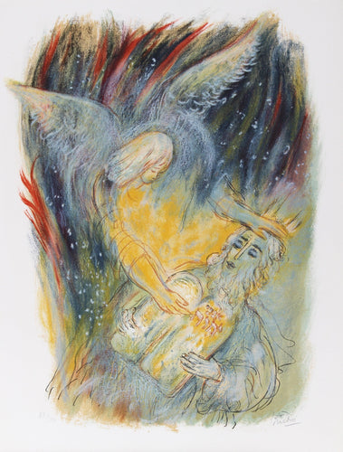 VII from Visions of the Bible Lithograph | Reuven Rubin,{{product.type}}