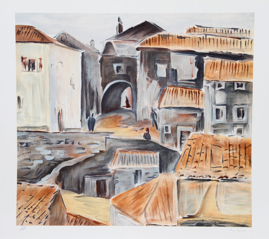 Village of Centocelle Lithograph | Bogdan Grom,{{product.type}}
