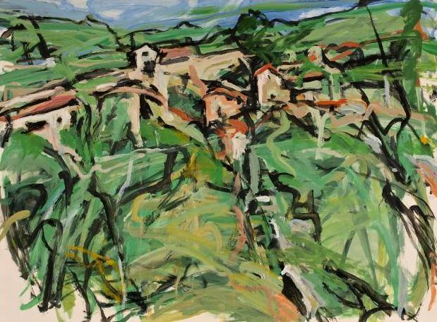 Village on the Hillside No. 2 Acrylic | Alfred Sandford,{{product.type}}