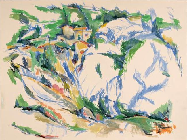 Village on the Hillside No. 4 Acrylic | Alfred Sandford,{{product.type}}
