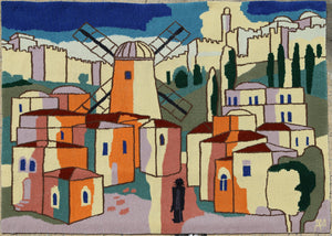 Village with Windmill Tapestries and Textiles | Unknown Artist,{{product.type}}