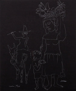 Village Woman and Child Lithograph | Joseph Wolins,{{product.type}}