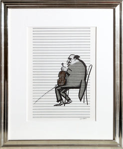 Violinist from Derriere le Miroir Lithograph | Saul Steinberg,{{product.type}}