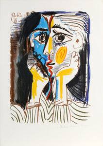 Visage Lithograph | Pablo Picasso,{{product.type}}