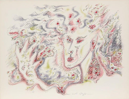 Viviane from Je Reve Portfolio Lithograph | Andre Masson,{{product.type}}