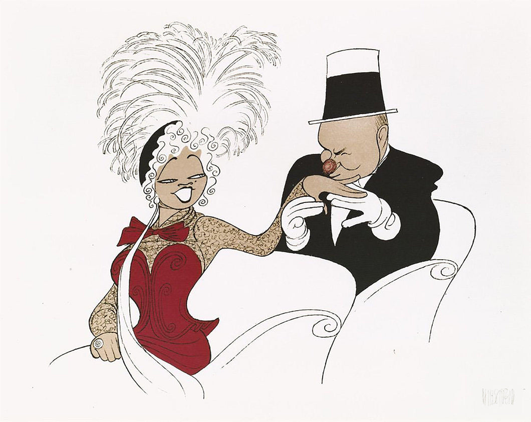 W.C. Fields and Mae West: My Little Chickadee Lithograph | Al Hirschfeld,{{product.type}}
