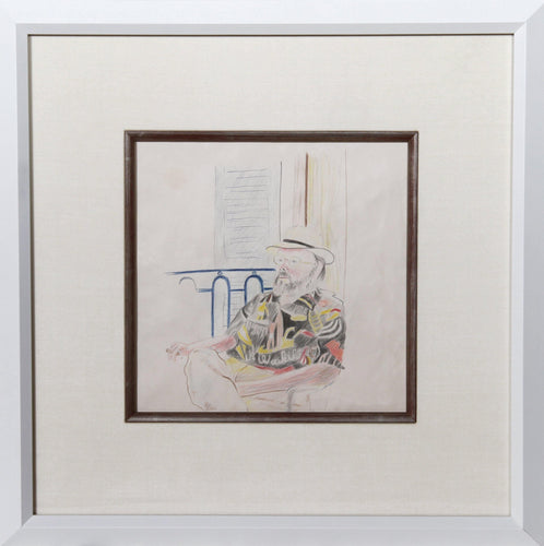 Waikiki (Portrait of Henry Geldzahler) Pencil | Unknown Artist,{{product.type}}