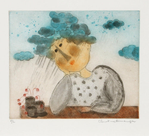 Waiting Etching | Christine Amarger,{{product.type}}