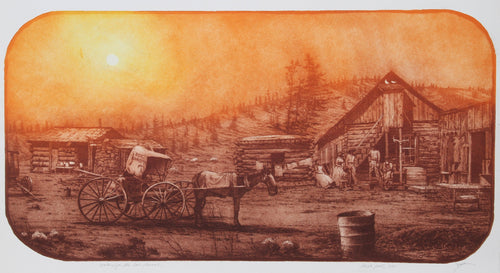 Waiting for the New Arrival Etching | Roy Purcell,{{product.type}}