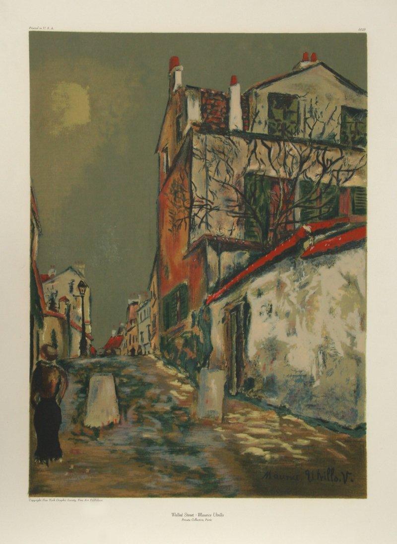 Walled Street Poster | Maurice Utrillo,{{product.type}}
