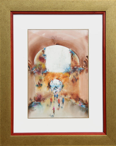 Walled Streets Watercolor | Ben Avram,{{product.type}}