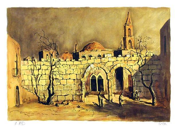 Walled Village Lithograph | Ari Arad,{{product.type}}