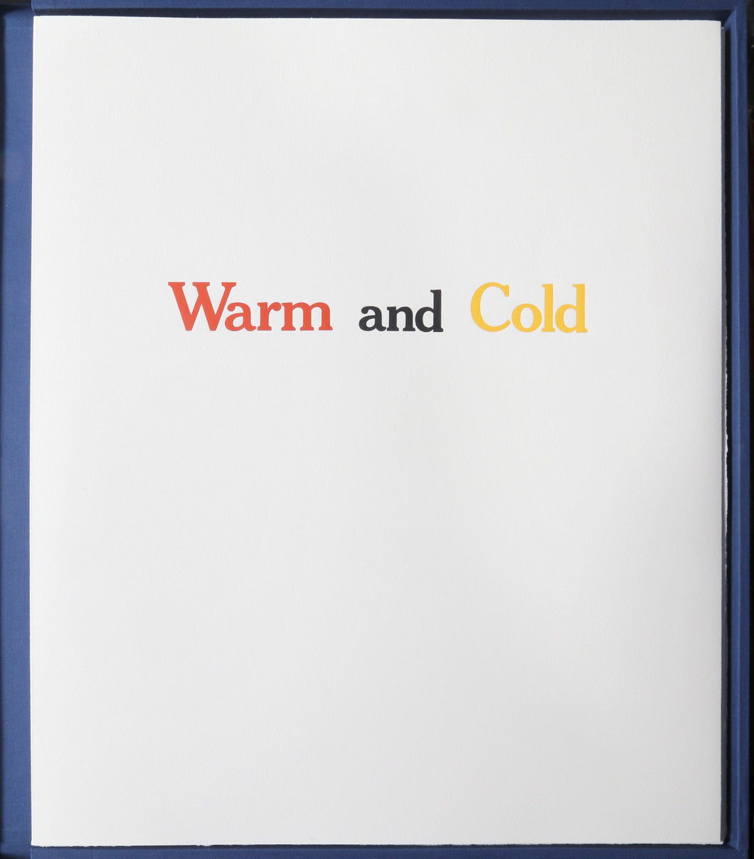 Warm and Cold (with David Mamet) Lithograph | Donald Sultan,{{product.type}}