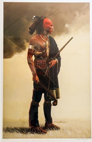 Warrior Lithograph | David Wright,{{product.type}}