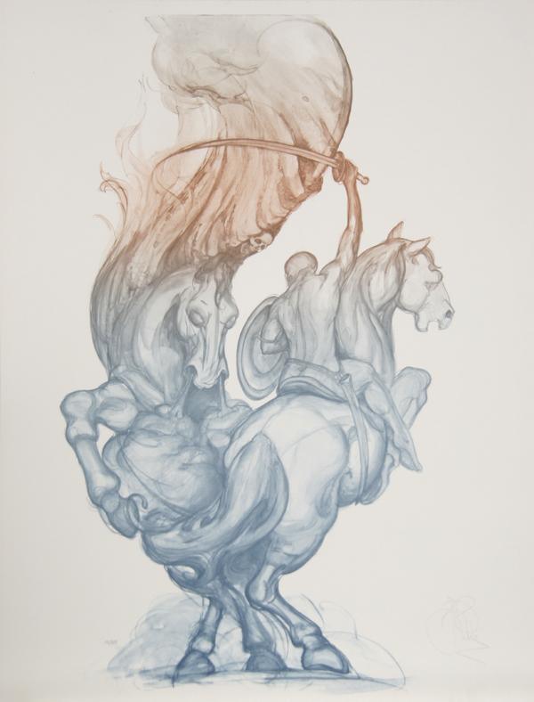 Warrior of Fire Lithograph | John Pitre,{{product.type}}