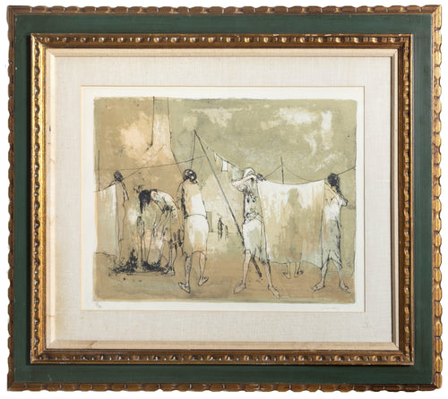 Washing Day Lithograph | Jean Jansem,{{product.type}}