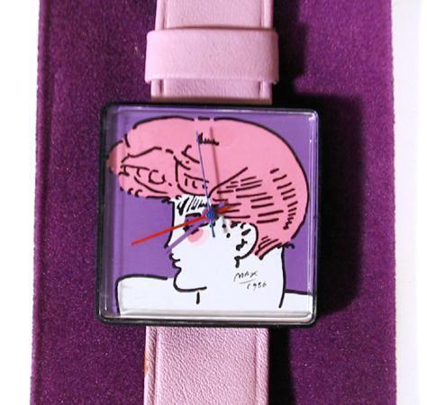 Watch - Pink Hair Portrait Timepiece | Peter Max,{{product.type}}